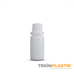 TP-1368 15 ML Boş Plastik Şişe Emniyet Halkalı Kapaklı