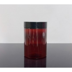 200 ml Amber Pet Krem Kavanozu Siyah Kapaklı Tıpalı