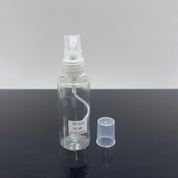 50 ml Uzun Boş Plastik Şişe Şeffaf Sprey Başlıklı